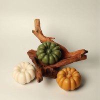 Bougie artisanale colorée en cire de soja mélangée en forme de citrouille pour Halloween, aromathérapie, décoration d'intérieur pour la fête d'automne, transfrontalière