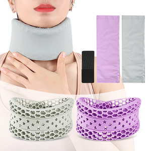 Fascia per il collo anti-cavo cervicale con supporto in silicone a nido d'ape per dolore cervicale e correzione della postura della testa all'avanti - Product Image 2
