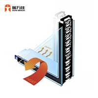Nuanwanjia - Espaciador de Aluminio y Butilo Flexible para Ventanas de Doble Vidrio Aislante, con Borde Cálido
