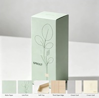 Boîtes cadeaux en carton rigide vert clair avec logo personnalisé imprimé pour bouteilles d'eau, tasses et articles de boisson