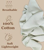 Vente flash : couverture bébé en coton gaufré 65*100cm/25.5*39.5 pouces, accepte ODM&OEM, douce et confortable, literie bébé