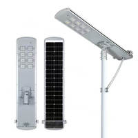 Lampu Jalan Tenaga Surya All-in-one 50W 60W 70W 80W 90 100 Watt 8000Lumen dengan Sensor Senja-Subuh, Mode Pembersihan Otomatis, dan Kamera HD
