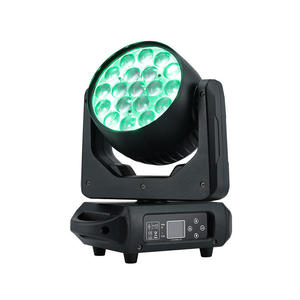 Luces LED Móviles de Cabeza con Zoom y Efecto Wash, 19*15W <span class=keywords><strong>Mac</strong></span> Aura RGBW, Modo de Control DMX512, Alto CRI 95, Clasificación IP33 - Product Image 1