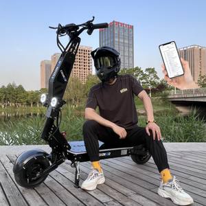 Scooter Eléctrico Todoterreno de Alta Potencia 8000W, Doble Motor sin Escobillas, Plegable, Impermeable, 72V, Autonomía de 75-120km, Aleación de Aluminio - Product Image 1