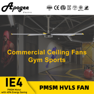 Ventilador de Techo Industrial HVLS Listo para Enviar, para Gimnasio, con Motor de Ahorro de Energía - Product Image 1