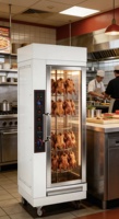 Rôtissoire à poulet au gaz professionnelle, très demandée, pour machine à shawarma et grillades
