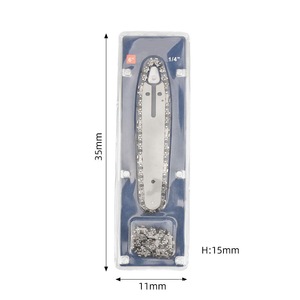 Plaque de guidage pour tronçonneuse électrique Bubble-shell 6 pouces avec chaîne pour petits travaux d'abattage et d'élagage - Product Image 1