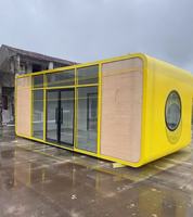 Nouveau design de cabine Apple tendance petite maison préfabriquée maisons hangar mobile Pod Dome House Cabine Apple avec salle de bain préinstallée