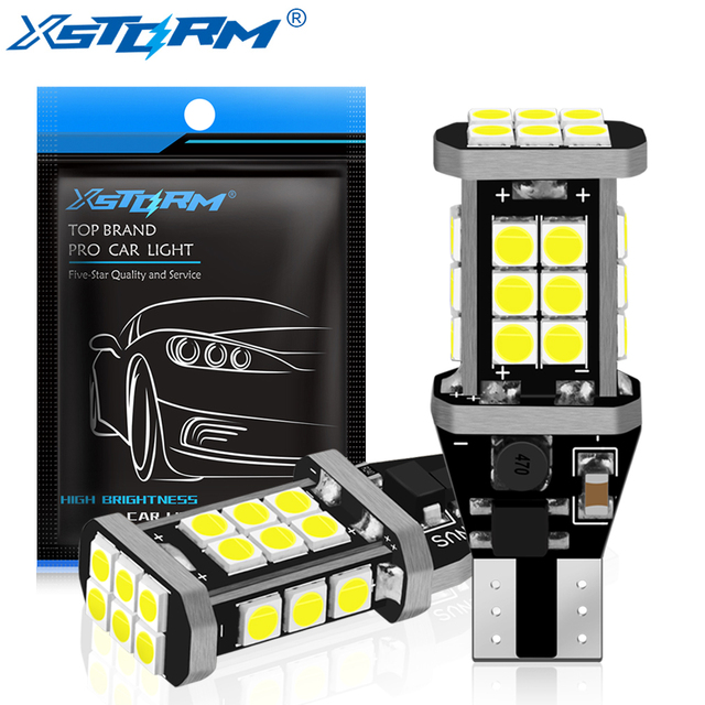 Car Accessories Led Car Interior Bulb 24SMD 3030 T15 921 W16W Turn Signal Brake Reverse Parking Light Auto Lamp Car Led Light