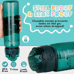 Botella Deportiva Portátil de Plástico con Pajita Abatible, Resistente a Caídas y al Calor, para Beber Directamente, Ideal para Estudiantes - Product Image 4