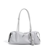 Sac à main d'épaule de luxe en cuir véritable pour femme 2026, avec fermeture éclair, décor floral, grande capacité, été-automne
