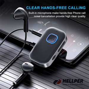 J22 BT v5.0 không dây Car Kit cho Receiver và rảnh tay cho 2 thiết bị 3.5 mét aux Audio adapter cho âm nhạc trực tuyến - Product Image 2