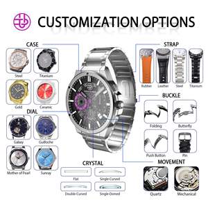 Reloj de Cuarzo Cronógrafo Resistente al Agua 5ATM, Precio al por Mayor de Undecember, Reloj Deportivo de Cuarzo de Acero Inoxidable para Hombre - Product Image 2