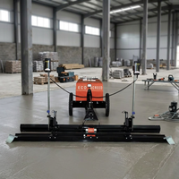 Niveleur de béton vibratoire radiocommandé |   Chariot de nivellement de haute précision guidé par laser pour les méga-dalles