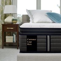 Matelas hybride en mousse à mémoire de forme en gel doux moyen de 30 cm (12 pouces) avec surmatelas en peluche pour un sommeil frais, ressorts ensachés, taille king, enroulé