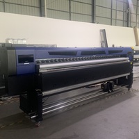 Imprimante jet d'encre éco-solvant 3,2 m à 2 têtes I3200 pour impression rouleau-à-roule affiches, films souples, bannières - Haute résolution