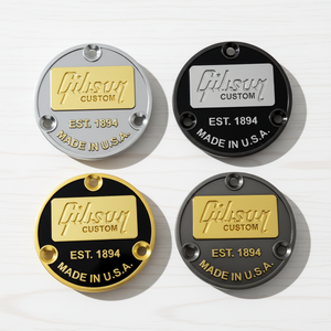 Couvercle de commutateur en métal peint à la main pour <span class=keywords><strong>Gibson</strong></span> Epiphone EST 1894 gravure d'animaux de guitare électrique sur la plaque arrière - Product Image 1