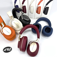 Casque Bluetooth supra-auriculaire de haute qualité avec design en peinture métallique, fonction d'annulation active du bruit et sac de rangement portable