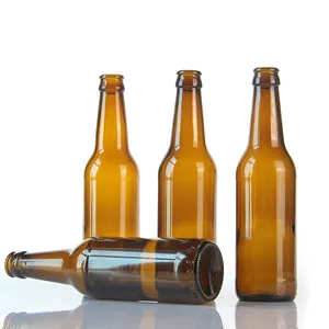 Factory Directly 330Ml 355Ml 500Ml 640Ml 650Ml 750Ml Beer Glass Bottle With Metal Crown Cap