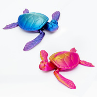 Souvenirs d'aquarium d'animaux océaniques Modèle d'impression 3D personnalisé Joints de dinosaure Jouet de tortue de mer mobile Ornements de bureau