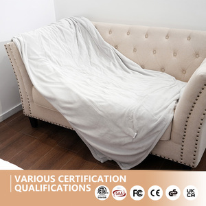 Manta Eléctrica Térmica para Cama y Oficina, con Cable Calefactor y Enchufes US/UK, Ideal para Invierno - Product Image 3