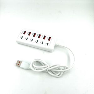 <b>Usb</b> Hub 12 Port 6 <b>Usb</b> 3.0 6 <b>Type</b> <b>C</b> Pd Fast Charging Multi Port Adapter With Cable For Devices - Product Image 1