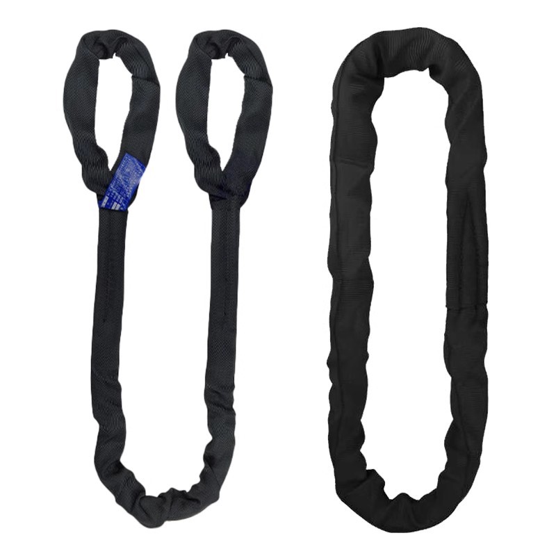 Black Stage Lifting Strap with Double Buckle and Eye Holes Soft Lifting Strap Black Flexible Lifting Strap