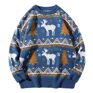 <span class=keywords><strong>Pull</strong></span> de Noël <span class=keywords><strong>moche</strong></span> tricoté à manches longues personnalisable pour hommes unisexe Jacquard Design respirant tricots - Product Image 2