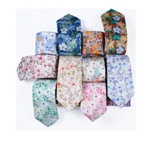 Gravatas de poliéster, gravatas casuais para homens, estampadas, de algodão, clássicas, para ponto profissional