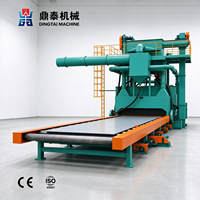 Ligne de prétraitement pour acier et profilés, machine à double usage pour plaques et profilés