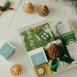 Bougies parfumées best-seller en forme <span class=keywords><strong>de</strong></span> cône <span class=keywords><strong>de</strong></span> pin 3D, emballées individuellement, pour décoration <span class=keywords><strong>de</strong></span> Noël et cadeaux - Product Image 5