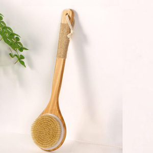 Bàn chải tắm lớn kiểu Nhật Bản với máy chà lưng lông mềm hai mặt có tay cầm dài làm sạch cơ thể heo rừng Bàn chải tắm - Product Image 5