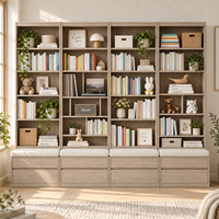 Bibliothèque en bois sur mesure avec banc et tiroirs de rangement, étagère pour enfants, organisateur de jouets, vitrine, coin lecture