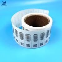 Rouleau d'autocollant personnalisé pour Tube à essai de congélateur médical étiquette cryptogénique autocollant de Tube de sang étiquette de flacon de code-barres de basse température pour l'hôpital