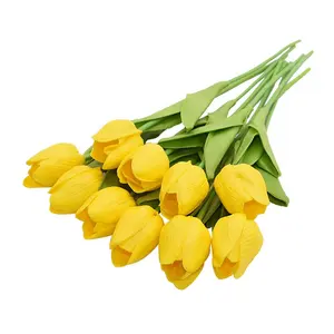 10PCS Tulpe künstliche Blume Real Touch künstliche Blumenstrauß Blume für Hochzeits dekoration Blumen Home Garen Dekor