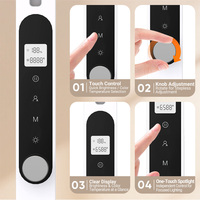 Lampe de bureau sans fil à chargeur intégré avec double lumière LED, intensité réglable, pour manucure, idéale pour salon de beauté (OEM)
