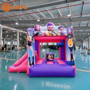 Ceyu Commercial Inflatable Pop Idol Bounce House Slide Anime Girl Singer Bouncer Kids Adult Fun Backyard Party Wholesale - Product Image 1