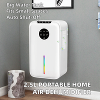 Déshumidificateur électrique portable 1L, déshydrateur d'air domestique, réfrigérant, alimentation électrique, fabriqué en plastique pour usage domestique