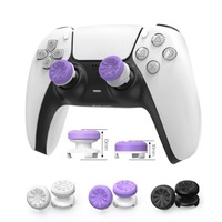 Capuchons de manettes et de joysticks en silicone antidérapant, finition nude, compatibles avec les manettes PS5 et PS4, sans capuchons de protection KTF