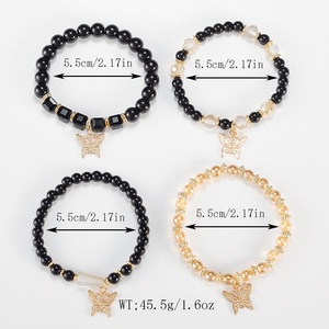 2026 New Bohemian Style Butterfly Crystal <strong>Beaded</strong> Multi-layer <strong>Bracelet</strong> Gold Alloy Women's <strong>Fashion</strong> Jewelry Wholesale Supplier - Product Image 3