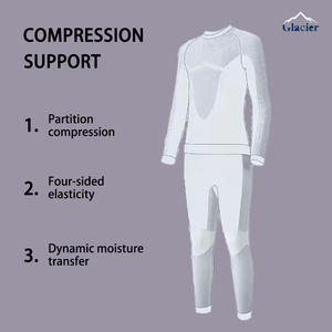 Clacier miễn phí thiết kế người đàn ông của Merino len dài johns đồ lót biểu tượng tùy chỉnh chống vi khuẩn nhiệt liền mạch trượt tuyết Cơ Sở Lớp - Product Image 6