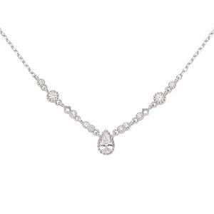 Collier en argent pur S925 avec perles de pastèque, design de niche, délicat, brillant, luxueux, simple, personnalité, colliers empilables en diamants - Product Image 5