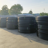 Tuyau noir de petit pain de bobine d'irrigation de PE 20mm 25mm 32mm 40mm 50mm 63mm 75mm matériel de HDPE