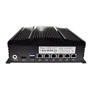 Fodenn OEM/ODM 6 Lan Port 6 USB Port Wide Voltage Intel Celeron 6305 MINI PC Portable Embedded Industrial Computer