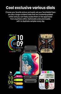 2025 giá rẻ đồng hồ thông minh Extra-Long Pin 3ATM không thấm nước siêu lớn HD hiển thị ai Android và IOS sức khỏe màn hình thông minh đồng hồ - Product Image 5