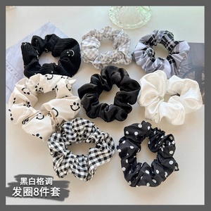 Offre Spéciale : Accessoires de Mode pour Cheveux Femme – Lot de 8 Chouchous Élastiques en Tissu Floral pour Filles - Product Image 6