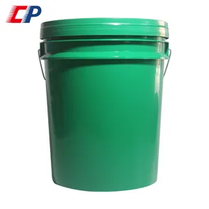 Harga pabrik kustom 1L sampai 20L plastik makanan kelas PP ember barel plastik ember dengan tutup & pegangan