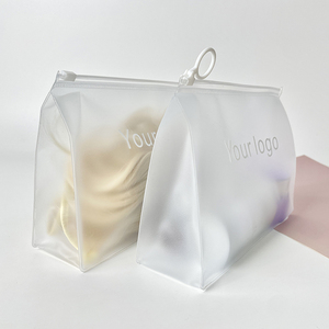 Pochette Trasparente in PVC <span class=keywords><strong>per</strong></span> Pennelli da Trucco da Donna con Cerniera e Logo Personalizzato, Borsa da Toilette <span class=keywords><strong>per</strong></span> Confezione Regalo - Product Image 1