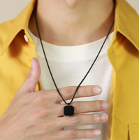 Collier pendentif pour homme en acier inoxydable 316l