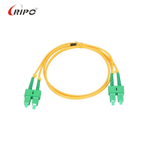 Cordon de raccordement fibre monomode SC 15m faible perte d'insertion G652D 9/125 conducteur en cuivre pour les réseaux télécom et FTTH - Product Image 1